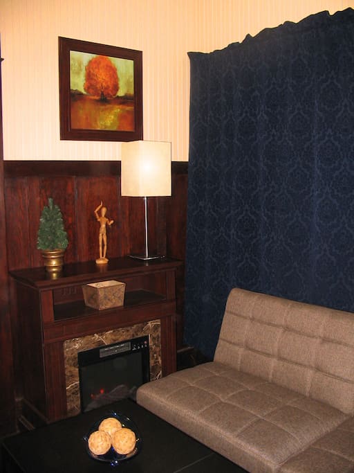 Cozy Electric Fireplace.