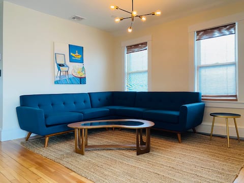 Top performing Airbnb: Hipster Basecamp | Fireplace • Deck • Parking in Medford