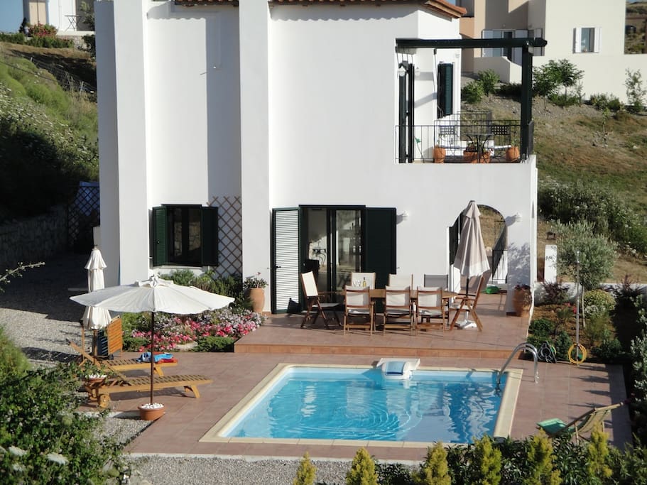 Terrace and pool area