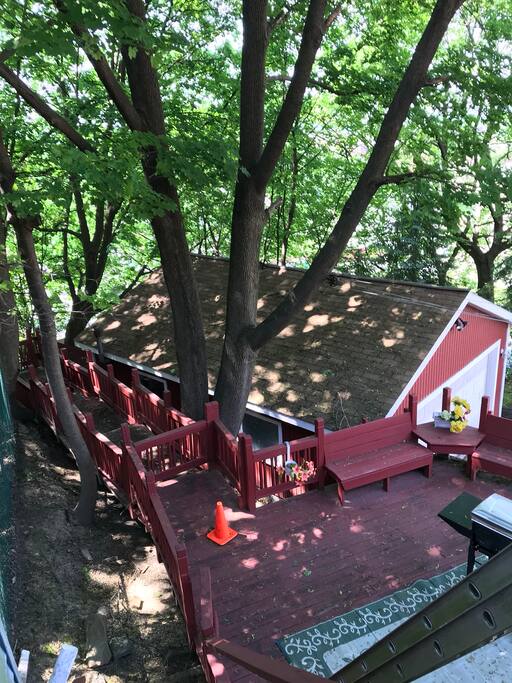 View from the “ tree house” bedroom