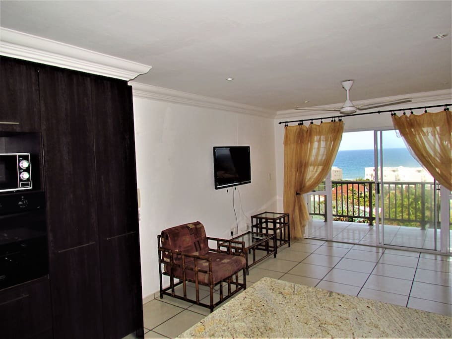 Open plan Kitchen and Lounge and Balcony