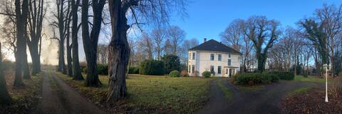 Living in the villa in the park