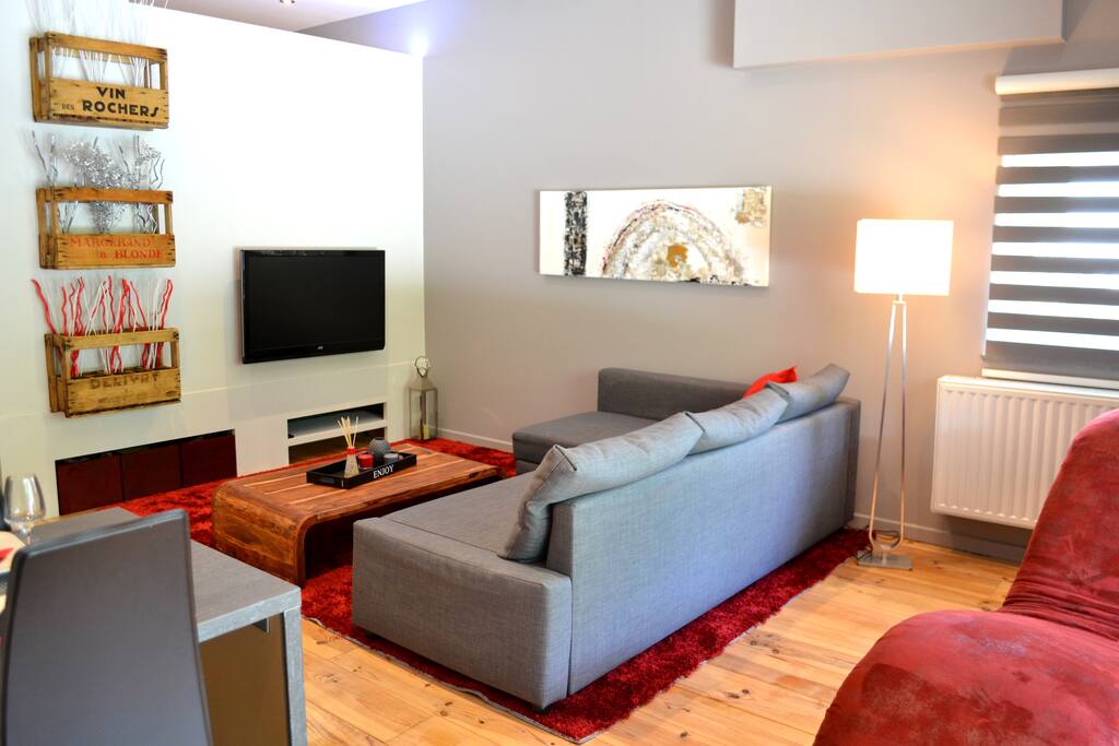 Le Salon et télévision écran plat