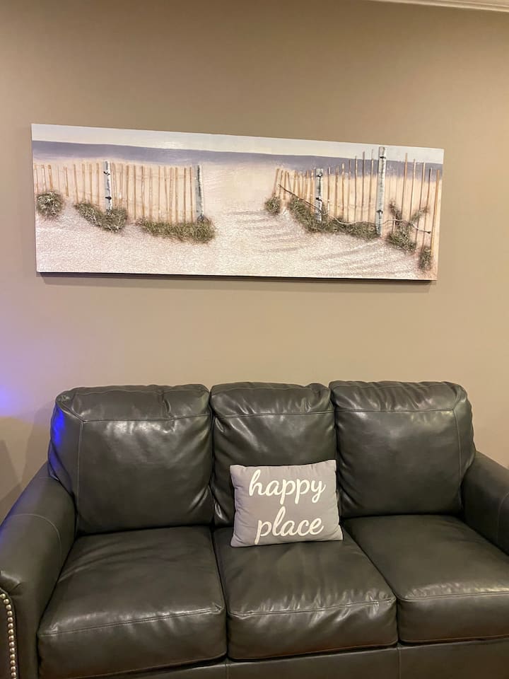 Ledersofa /Schlafsofa