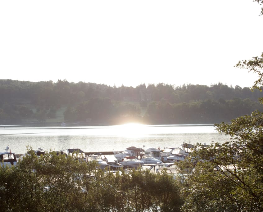 View of the Loch & marina from the lodge