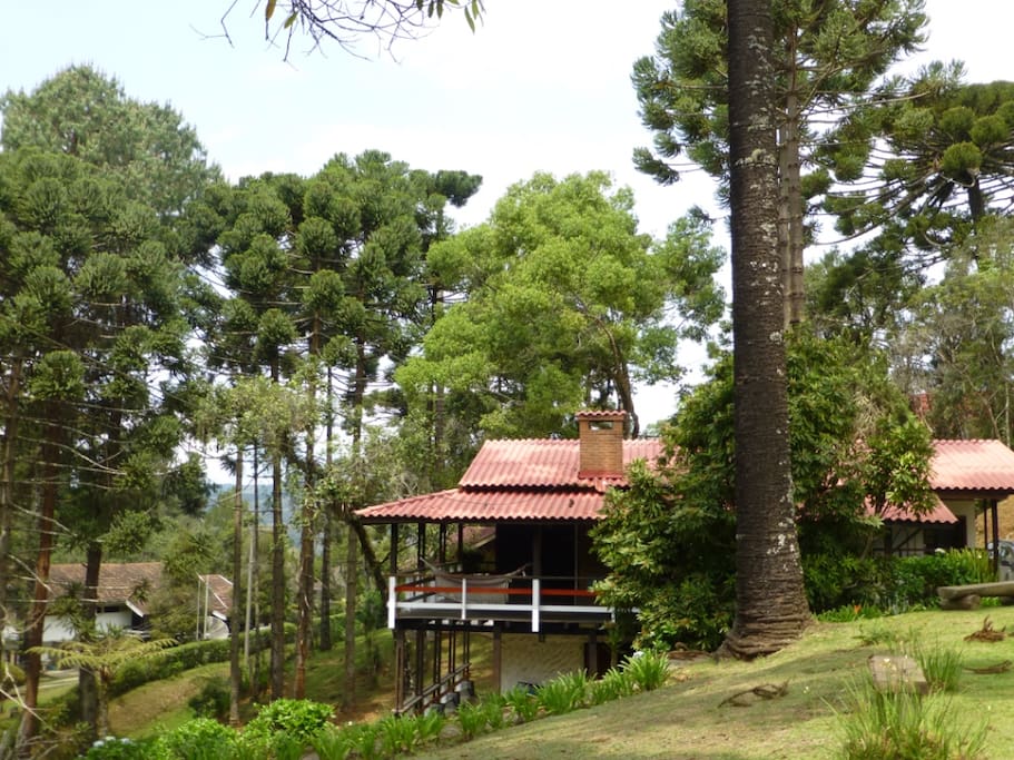 Ampla área verde e varanda com vista privilegiada