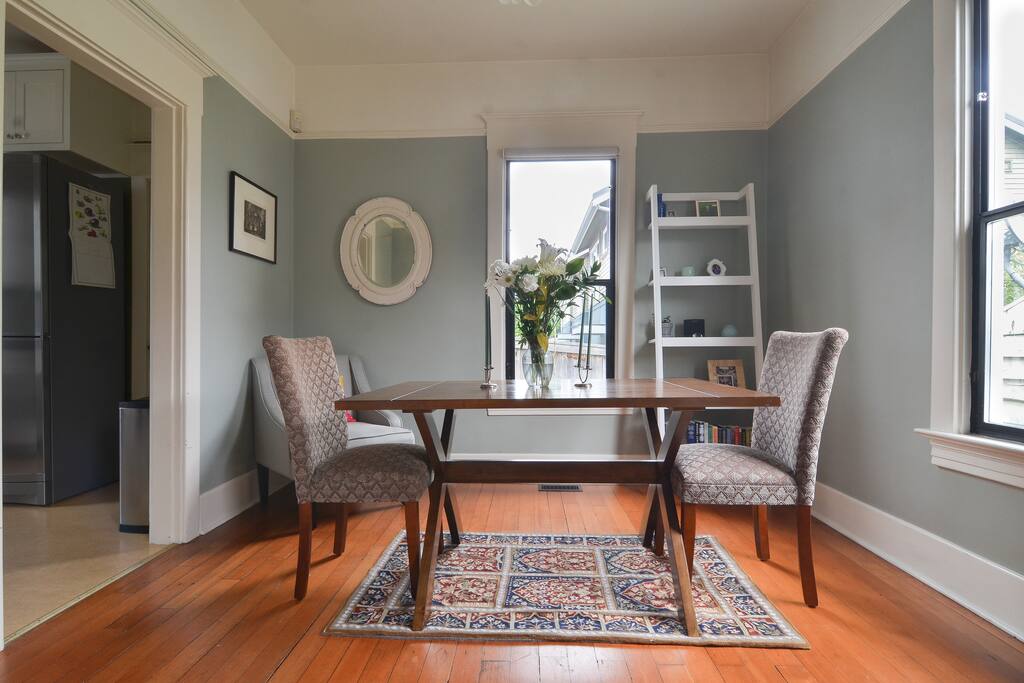 Dining room from the living room