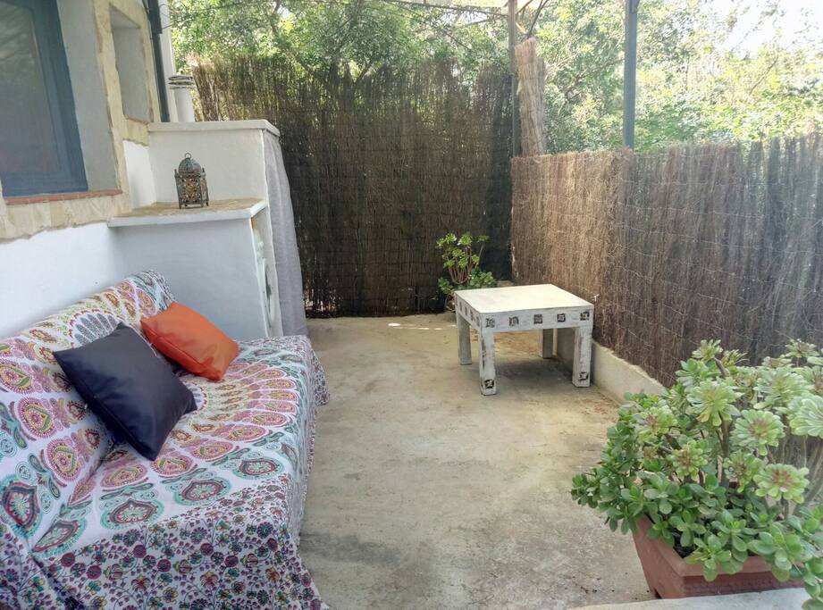 La terraza cubierta