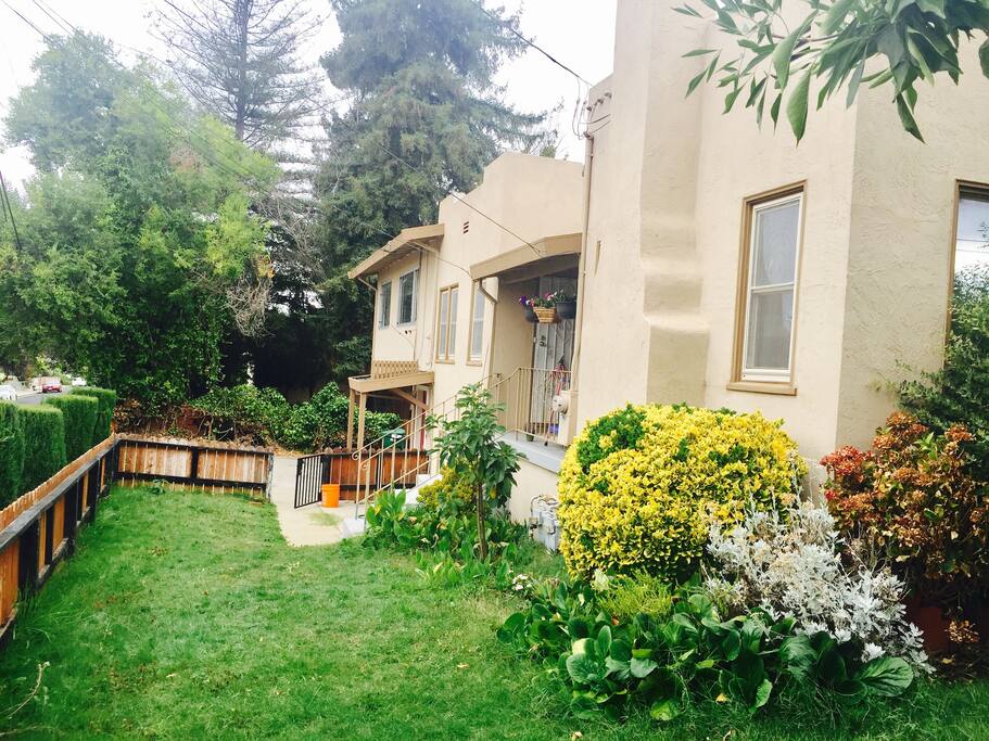 Outside the duplex