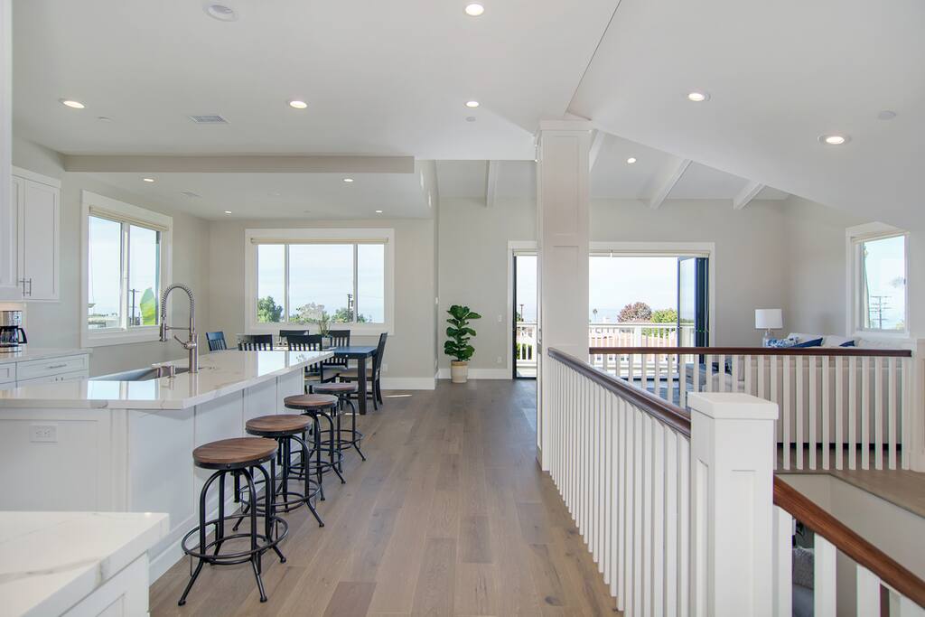 Kitchen, Dining and Family room