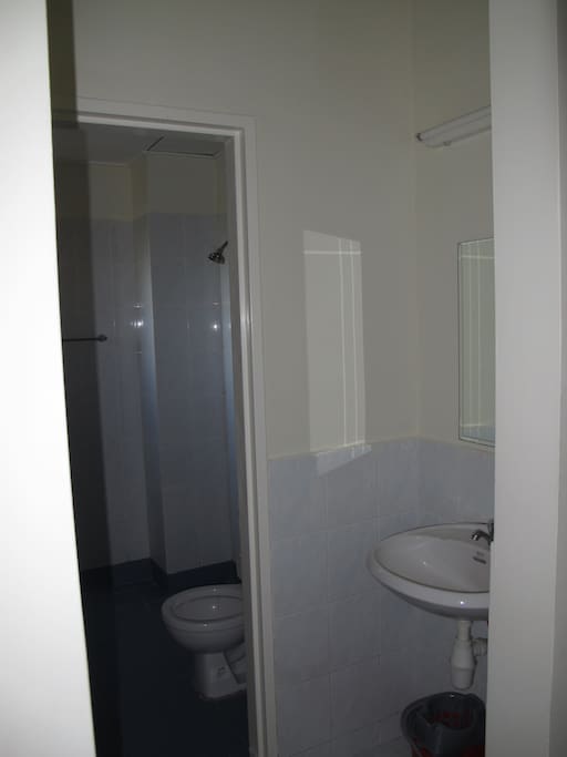 Bathroom with toilet and shower
