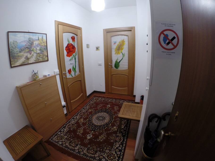 The entrance to the apartment