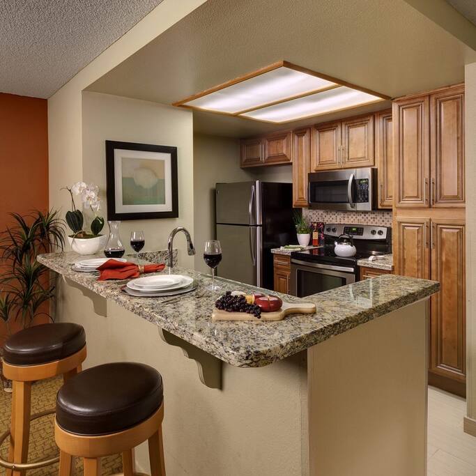 This picture is an example of the units available at the resort. Actual unit will be determined upon check in.