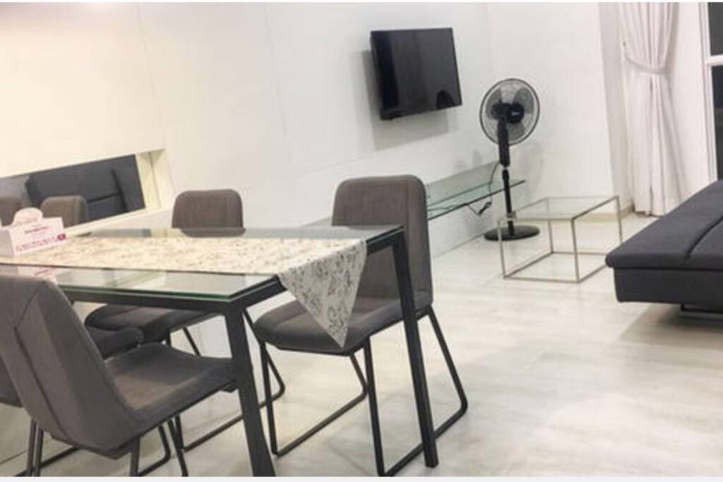 Dining table and sofa bed