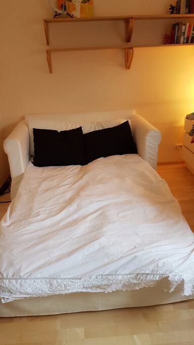 Bed is 120 cm wide