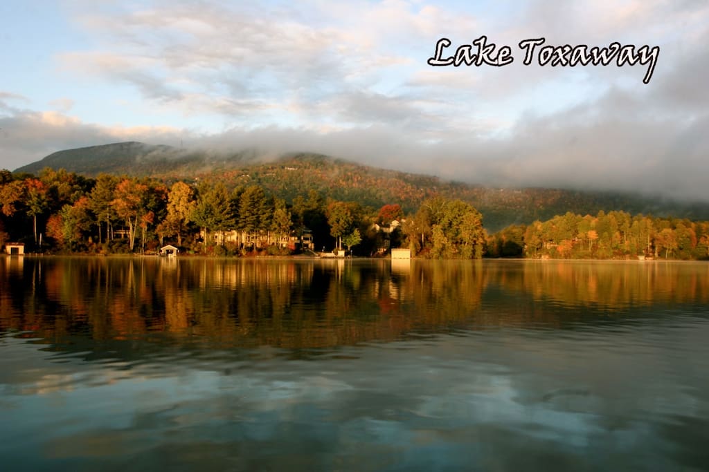 Looking out from our dock