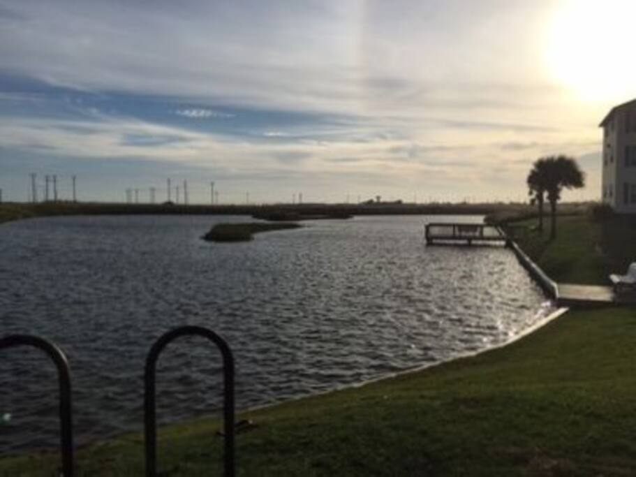 Fishing Pond at sundown