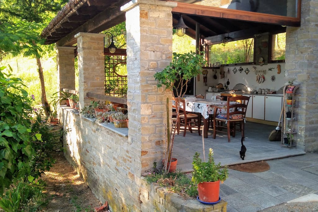 Porch and dining room