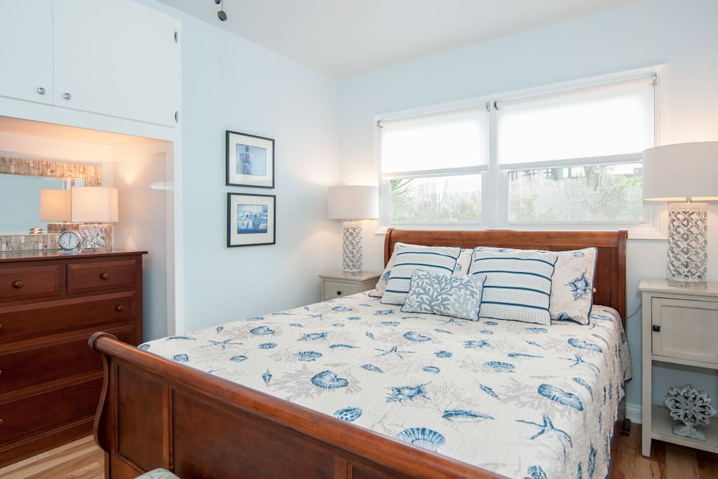 The master bedroom is cozy, super-comfy and perfect for lounging and snuggling.