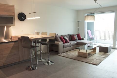 Modern and quiet apartment.