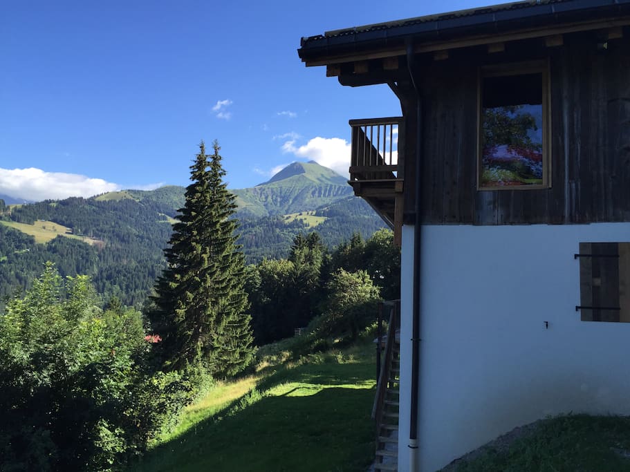 Chalet sur Mont Joly et Mont Blanc