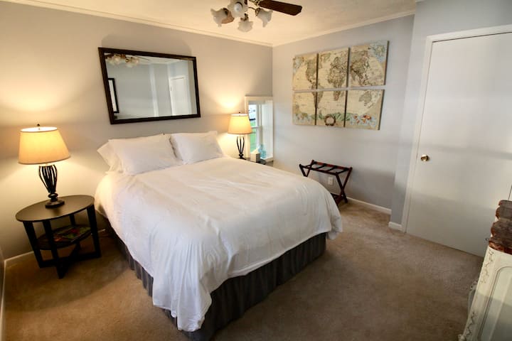 Solitude abounds with this comfortably furnished second bedroom