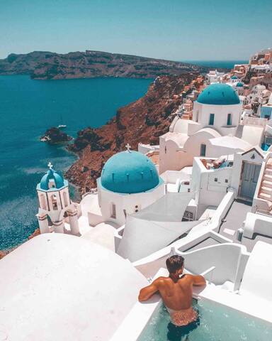 Island blue, postcard perfect view & private pool gallery image 5