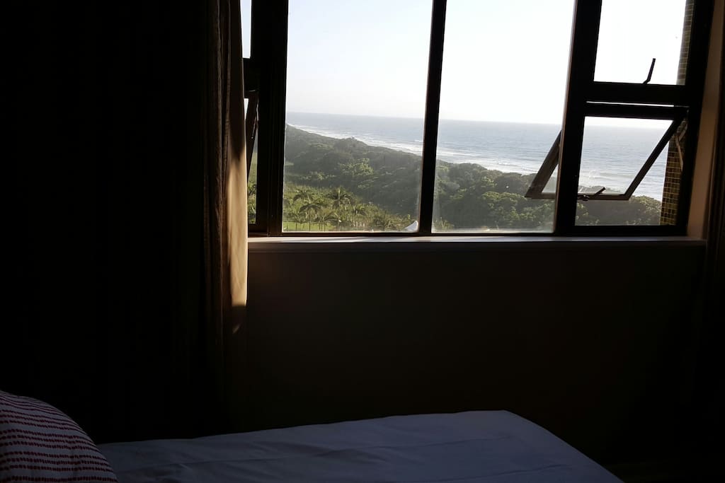 View from the twin beds