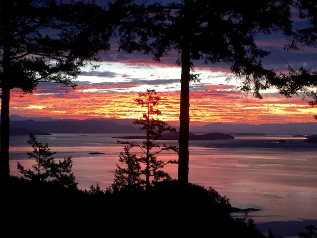 Two story cedar home with incredible oceanview.
