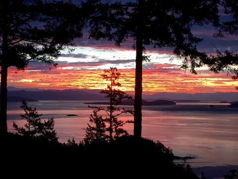 Two story cedar home with incredible oceanview.