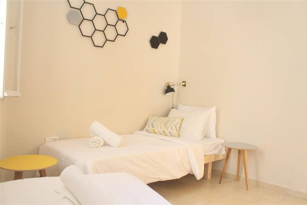 The beds are adjustable - choose whether you want a double bed or 2 singles in each bedroom.
