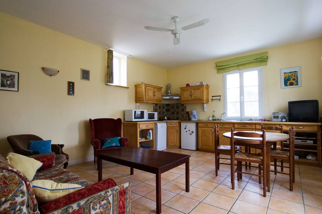 La salon et cuisine