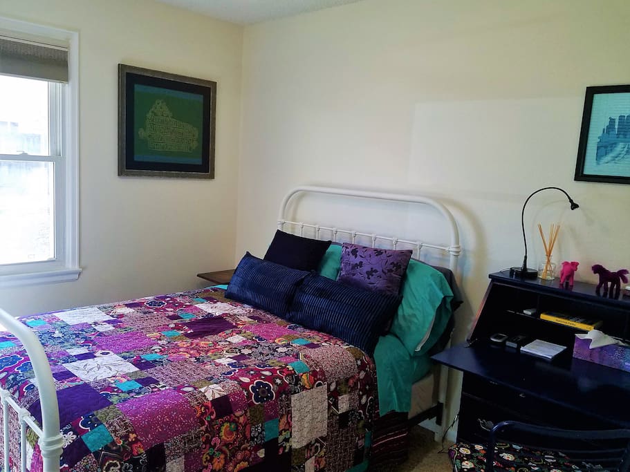 Bed and desk