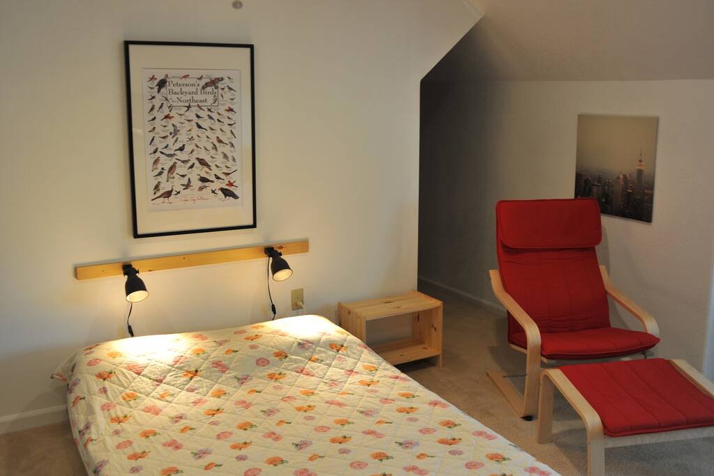 The full size bed.