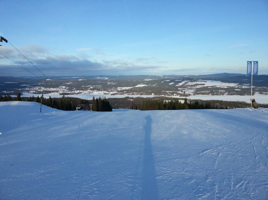 Utsikt från Hassela skiresorts topp
