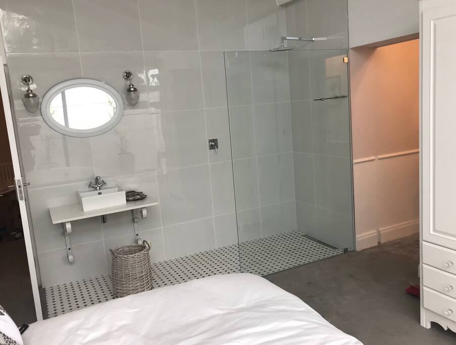 Bathroom with walk in shower
