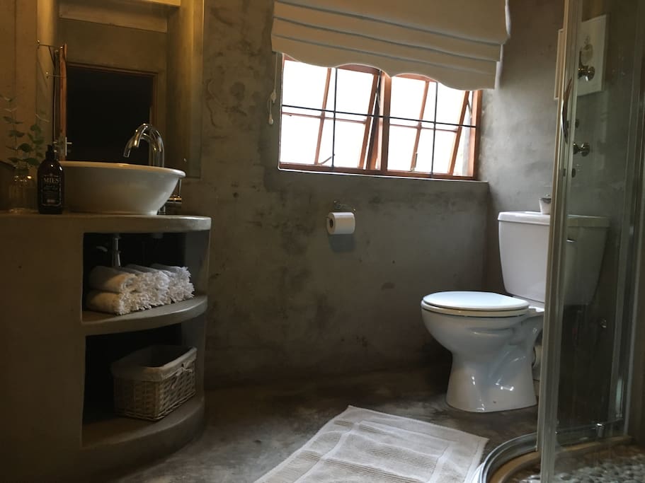 Bathroom with a shower.