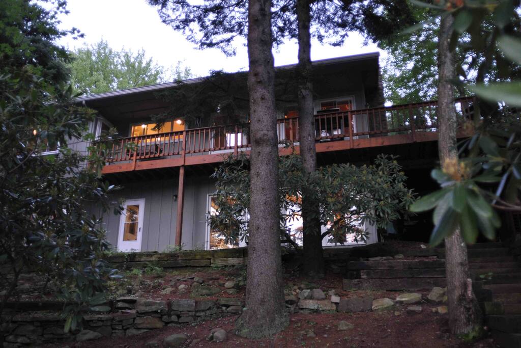 Rear view of the house from the dock.