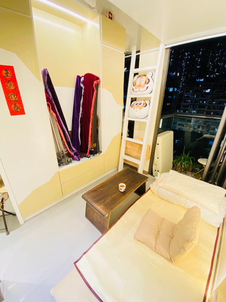 茶琴療癒 城市心靈綠洲5分鐘地鐵整單獨房廁 精緻藝術套房Teaart Healing Kowloon - Hong Kong