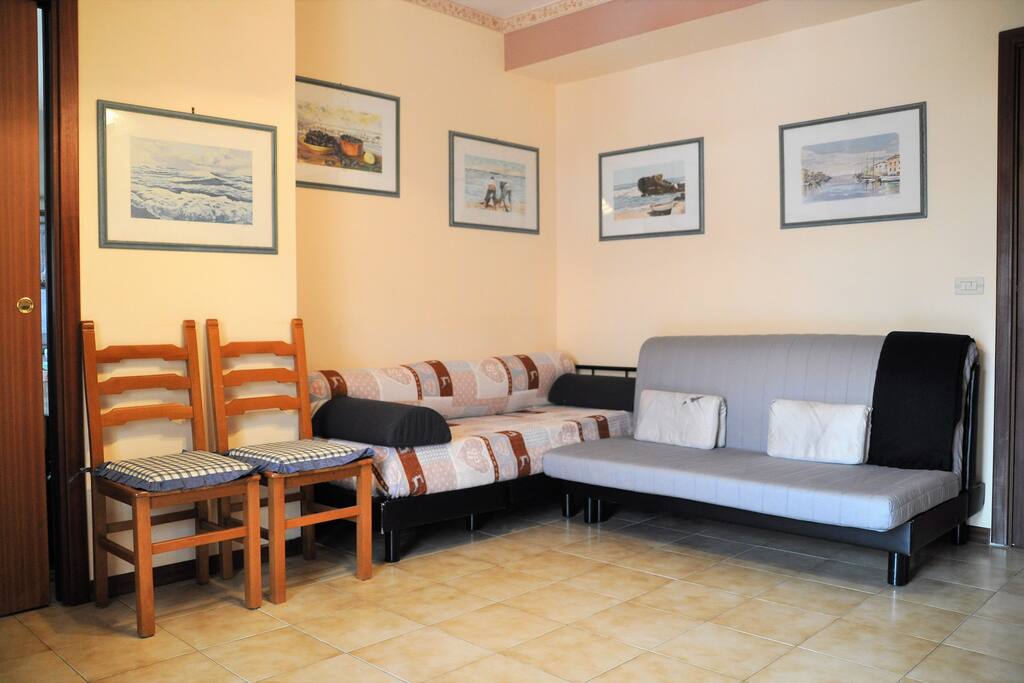 Living con divano-letto