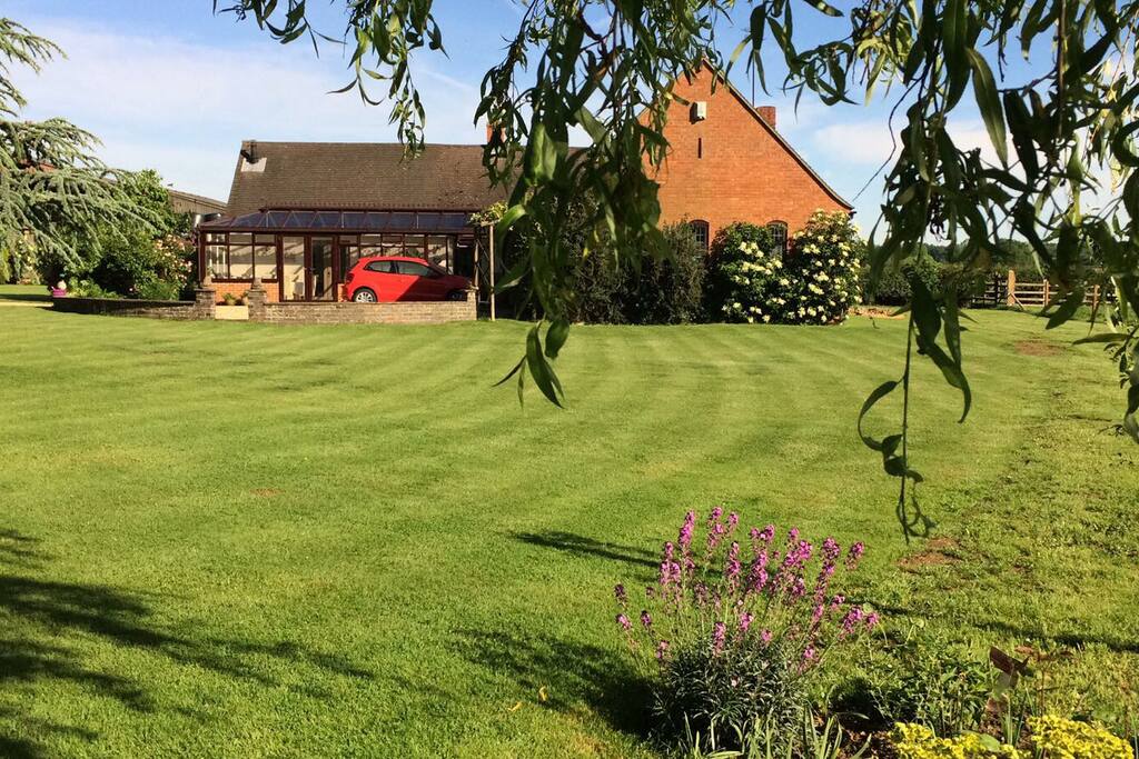 Guests have full use of the annexe on the left hand side of the property
