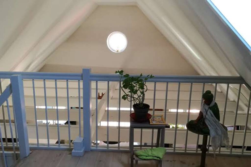 From open plan bedroom