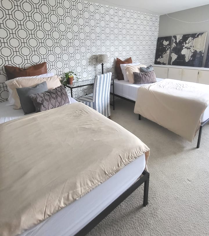 Twin XL chumba cha kulala (kuchanganya kwa ukubwa wa Mfalme)