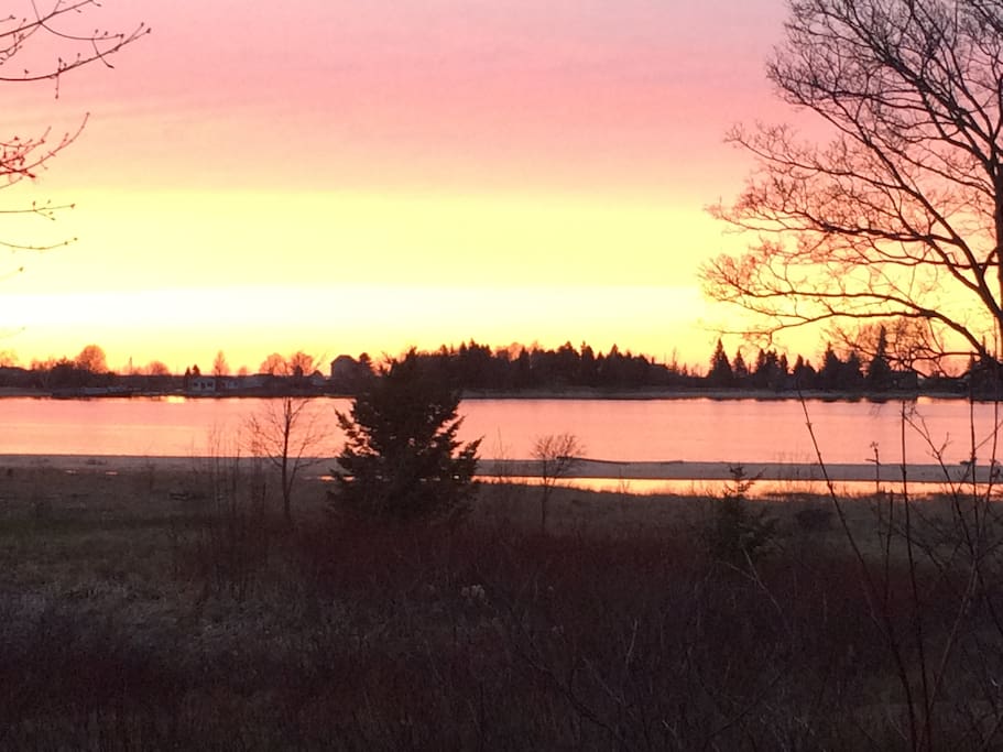 Sunset views from the Bay Watch deck