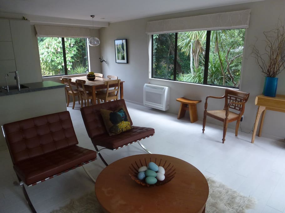 Dining area and living .