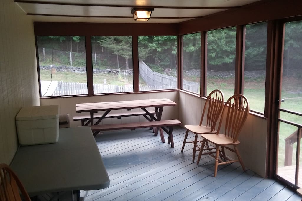 Rear screened in porch