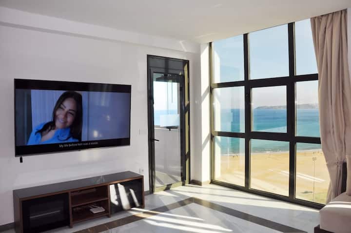 Superbe Appartement Avec Vue Panoramique Sur Mer - Tánger