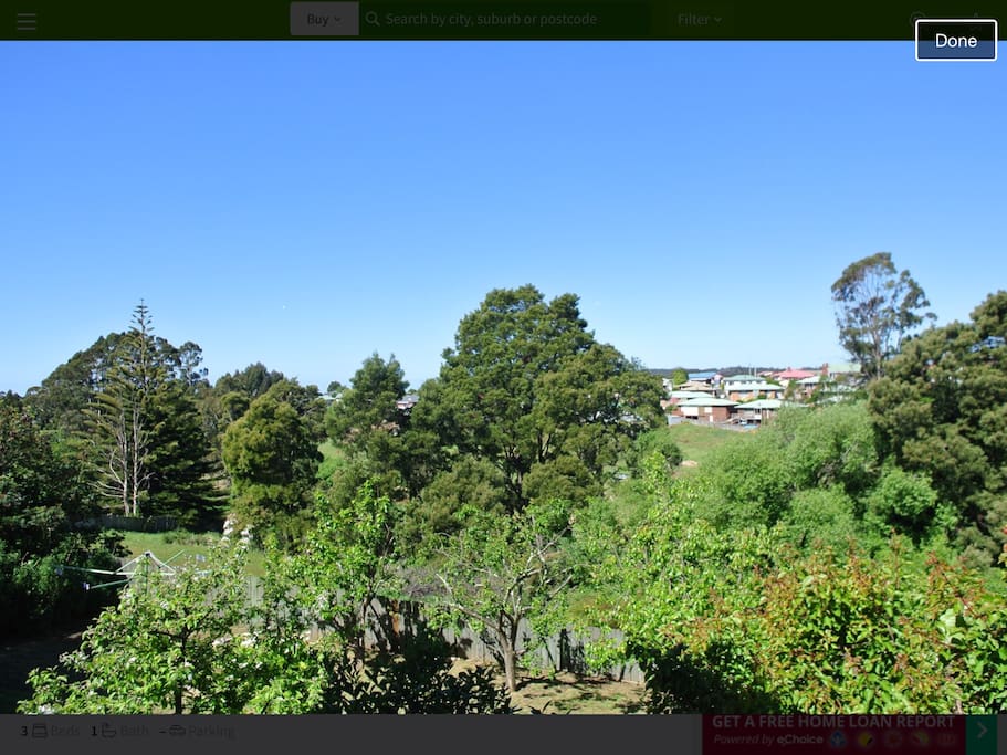 View from dining room