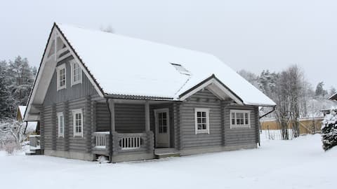 Beautiful log House in Otepää city