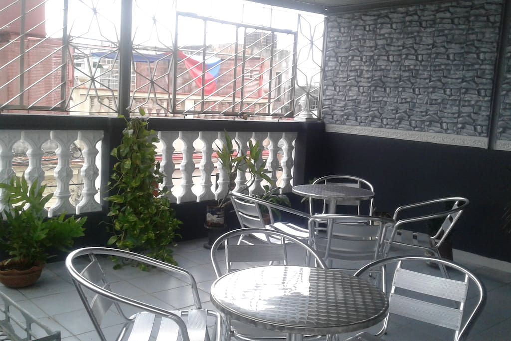 Our roof terrace is a great place to relax and watch time pass by.
